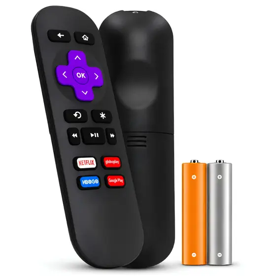 Controle Remoto Compatível Com Roku Express Infravermelho(Preto)