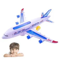 Avião Brinquedo Jumbo Airbus A380 Brinquedo Luz Led Som
