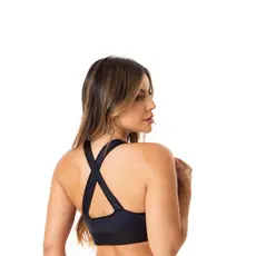 KIT 2 Top Academia Fitness Sustentação Alça Larga Sem Bojo Adulto Feminino Roupas Para Academia