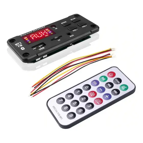 Placa Decodificadora nao amplificada Usb P/ Caixa Ativa Mp3 Fm Aux Bluetooth controle hsc-787