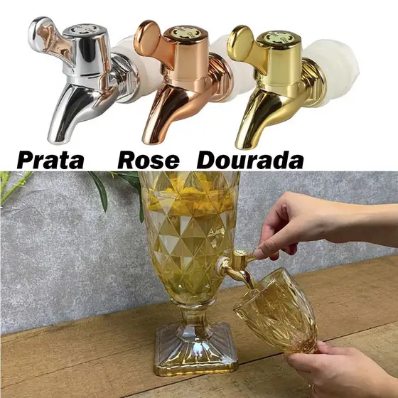 Kit 3 Torneirinha Reposição Cromada Para Suqueira