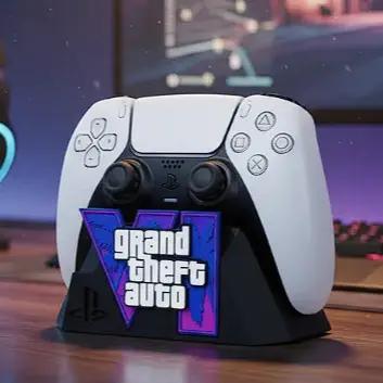 SUPORTE GAMER PARA CONTROLE PS5 E XBOX – ORGANIZADOR DECORATIVO