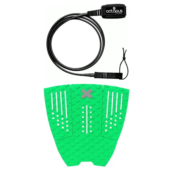 Leash 6´ Pés Competição Surf+ Deck Para Prancha Surf Antiderrapante