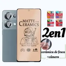 para Xiaomi Redmi Note 13 pro 5G,4G Película Cerâmica Fosca + Película de Câmera