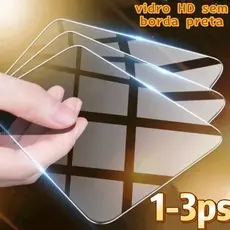 1-5 ps Para Xiaomi Poco Todos Modelos Película transparente de vidro temperado Sem Borda preta