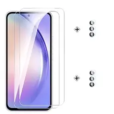 Para Samsung A55 A35 A25 A15 A34 A54 A56 A36 M35 M54 Película vidro sem Borda preta e Câmera