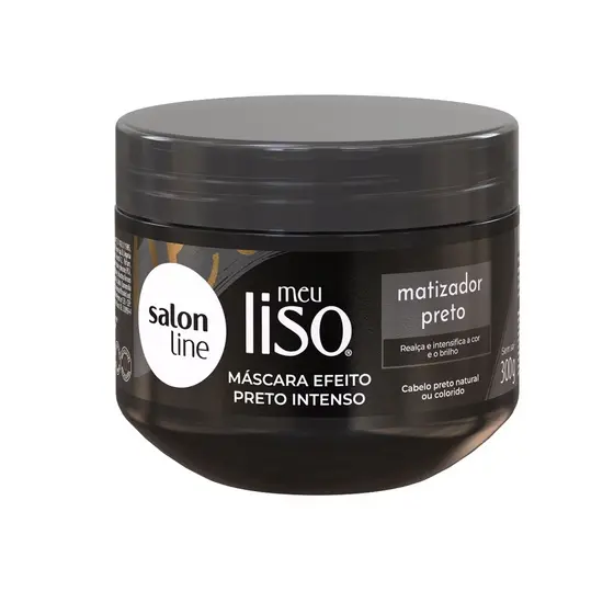 Máscara Matizadora Preto Meu Liso Salon Line 300g
