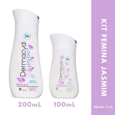 Kit Sabonete Liquido Dermacyd Delicata de Jasmim 200ml + 100ml