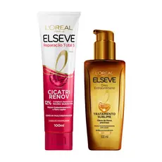 KIT LEAVE-IN REPARAÇÃO TOTAL 5 100ML + ÓLEO EXTRAORDINÁRIO ELSEVE - 2 Itens