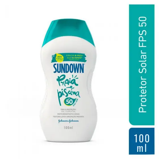 Protetor Solar Sundown FPS50 Praia e Piscina 100ml