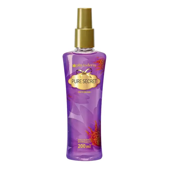 Colônia Splash Pure Secret Phytoderm 200ml