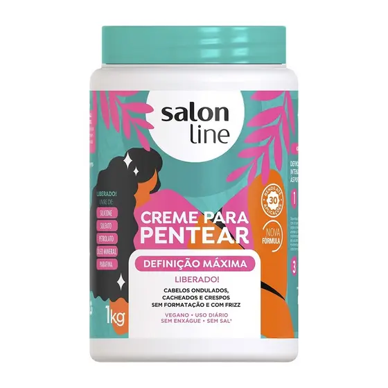 CREME PARA PENTEAR SALON LINE DEFINIÇÃO MÁXIMA LIBERADA 1KG