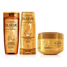 KIT ELSEVE SHAMPOO + COND + MÁSCARA ÓLEO EXTRAORDINÁRIO