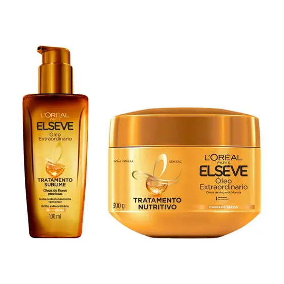Kit Elseve Máscara Óleo Extraordinário + Óleo Extraordinário Loreal Paris - 2 Itens