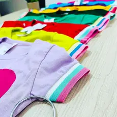 Kit Com 2, kit com 3 ou kit com 5 Peças de camisetas tshit promoção atacado menina infantil juvenil