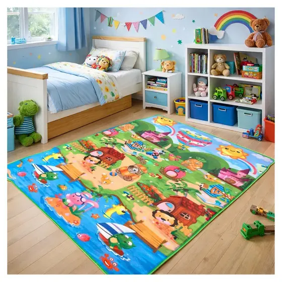Dupla Face Térmico Tapete de Atividades 120cmx90cm Infantil Emborrachado Educativo bebê crianças