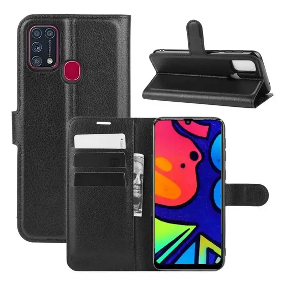 Capinha Carteira M21s Flip Samsung + Película Vidro 9d