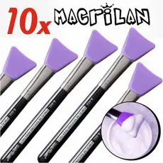 lote kit com 10 Pincel de silicone para aplicação bases / skincare / seruns / mascaras espátula