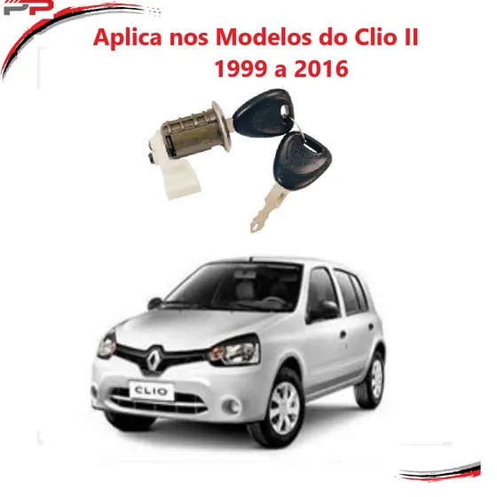 Cilindro Porta Renault Clio Lado Direito 99 A 2012 Com Chave