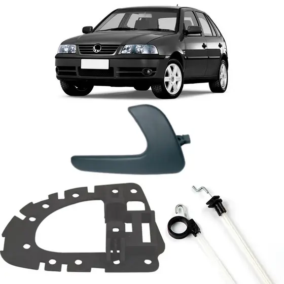 Kit Cabo Aciona Suporte Maçaneta Dianteira Direita Gol G3 De 1994 A 2005