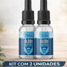 OLEO PARA BARBA HEITOR 30ML KIT COM 2 UNIDADE