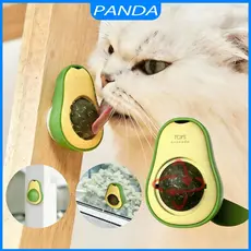 Abacate Catnip De Brinquedo Para Gatos Interativo Erva Natural com Adesivo Gruda Parede Estímulo Diversão