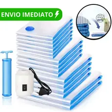 Kit Saco A Vácuo Grande Organizador Edredom Coberto Mala Roupa Viagem De Cama com Bomba Manual Tamanho Grande