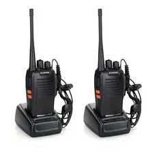 kit 2 rádios comunicador baofeng Alcance 12 Km 16 Canais BF 777S Profissional recarregável rádio segurança