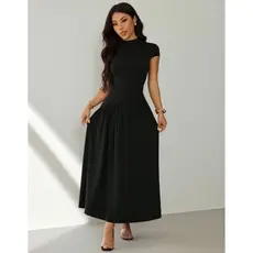 Vestido Feminino Longo Casual Suplex Soltinho Elegante Tendência Blogueira