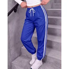 Calça Jogger Cintura Alta Elástico Moda Estilo Casual AcademiaTendência Verão