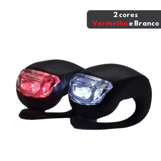 Lanterna Bicicleta Sinalizador Bike Led Dianteiro Traseiro 3 Modos