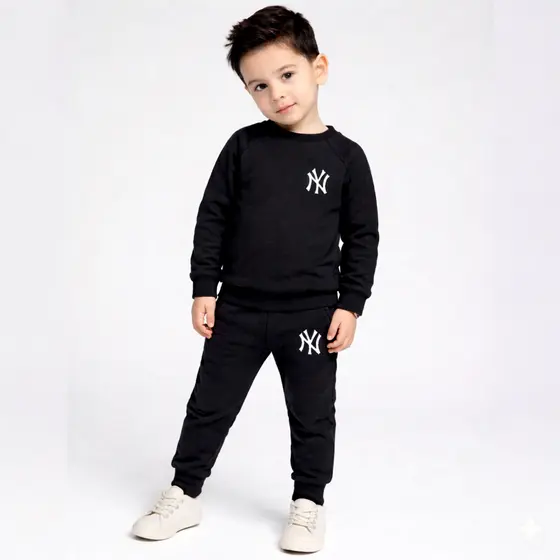 Conjunto Infantil Moletom Moletinho Flanelado Leve Menino Roupa Escolar Confortável Casual