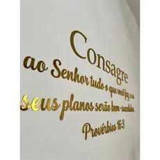 Frase Consagre ao senhor 100% ACRILICO medindo 1 METRO