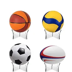 Suporte Bola Acrílico Organizador para quarto torcida futebol expositor.