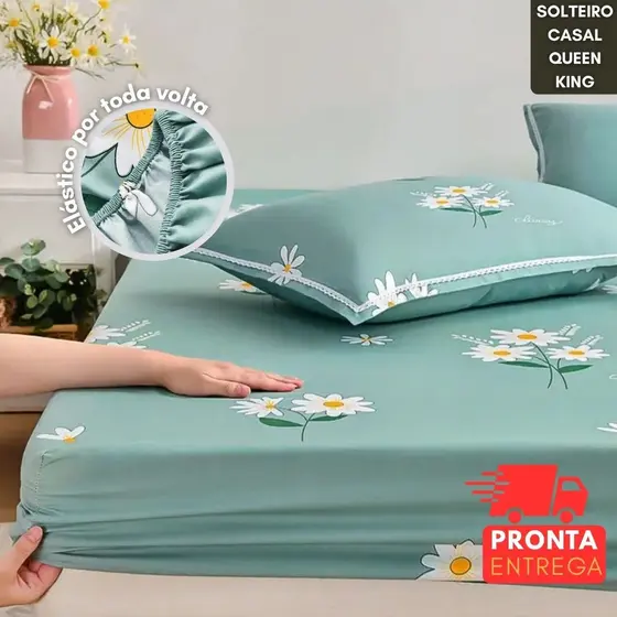 Lençol Estampado - Microfibra AVULSO - Solteiro / Casal / Queen / King - Lindas Estampas