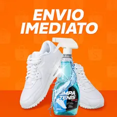 Limpa Tênis Spray 500ml Premium Limpador de Sapatos Calçados Sapatênis Limpeza Profunda Imediato