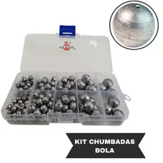 Kit de Pesca Chumbadas Bola Diversas Com Estojo Organizador Acessórios Pescaria Caixa Oval Barato