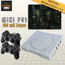 Super Console Retro PSX l Super 3D Games com 150 mil jogos e 2 Controles 2 Cores 2026