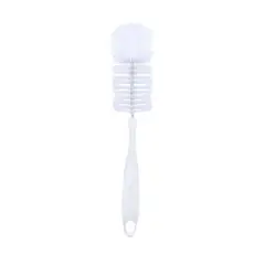 Escova de Limpeza 2x1 Mamadeira e Bico Branco Lolly