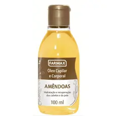 Óleo Capilar E Corporal Amêndoas FARMAX 100ml