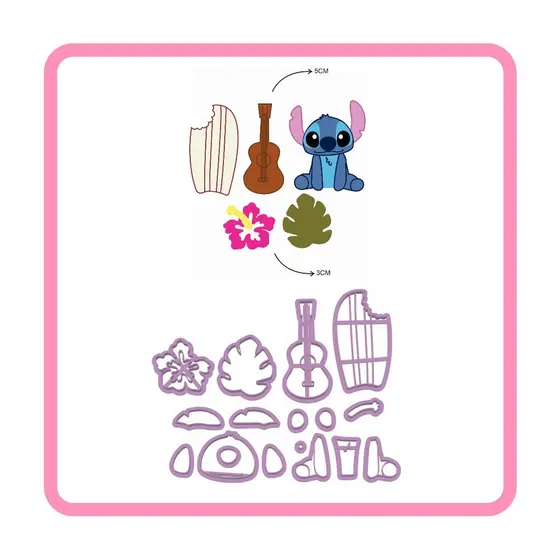 Kit cortador Stitch 5 cm.