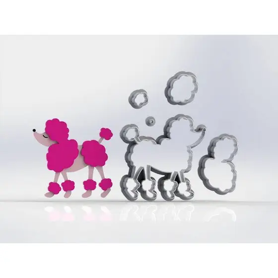 Cortador Cachorro Barbie 6 cm.