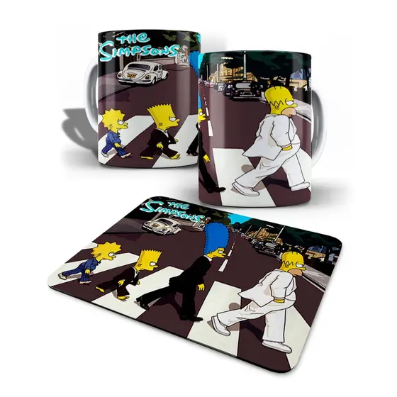Kit Caneca e Mouse Pad Simpsons