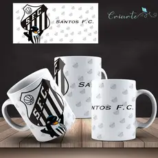 Caneca Porcelana Coleção Santos #05