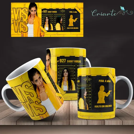 Caneca Porcelana Coleção Vis a Vis #04