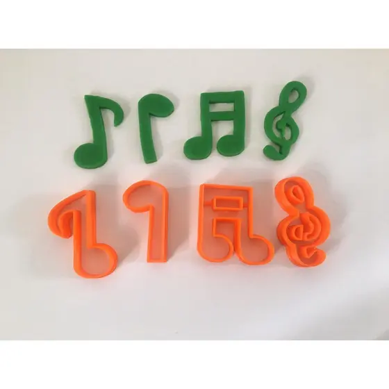 Kit Cortador Notas Musicais 5 cm ( Cookie Cutter)
