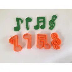 Kit Cortador Notas Musicais 5 cm ( Cookie Cutter)