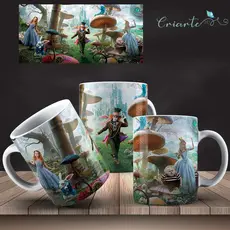 Caneca Porcelana Coleção Alice no País das Maravilhas  #20