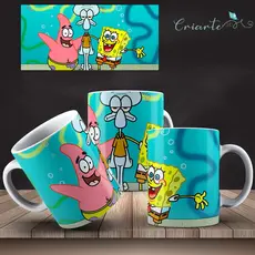 Caneca Porcelana Coleção Bob Esponja #31