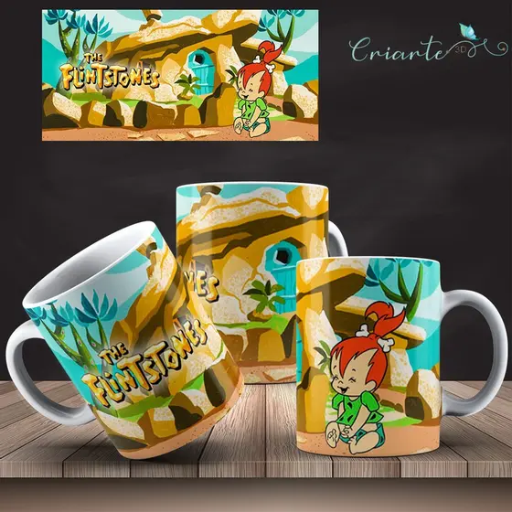 Caneca Porcelana Coleção Os Flintstones #06